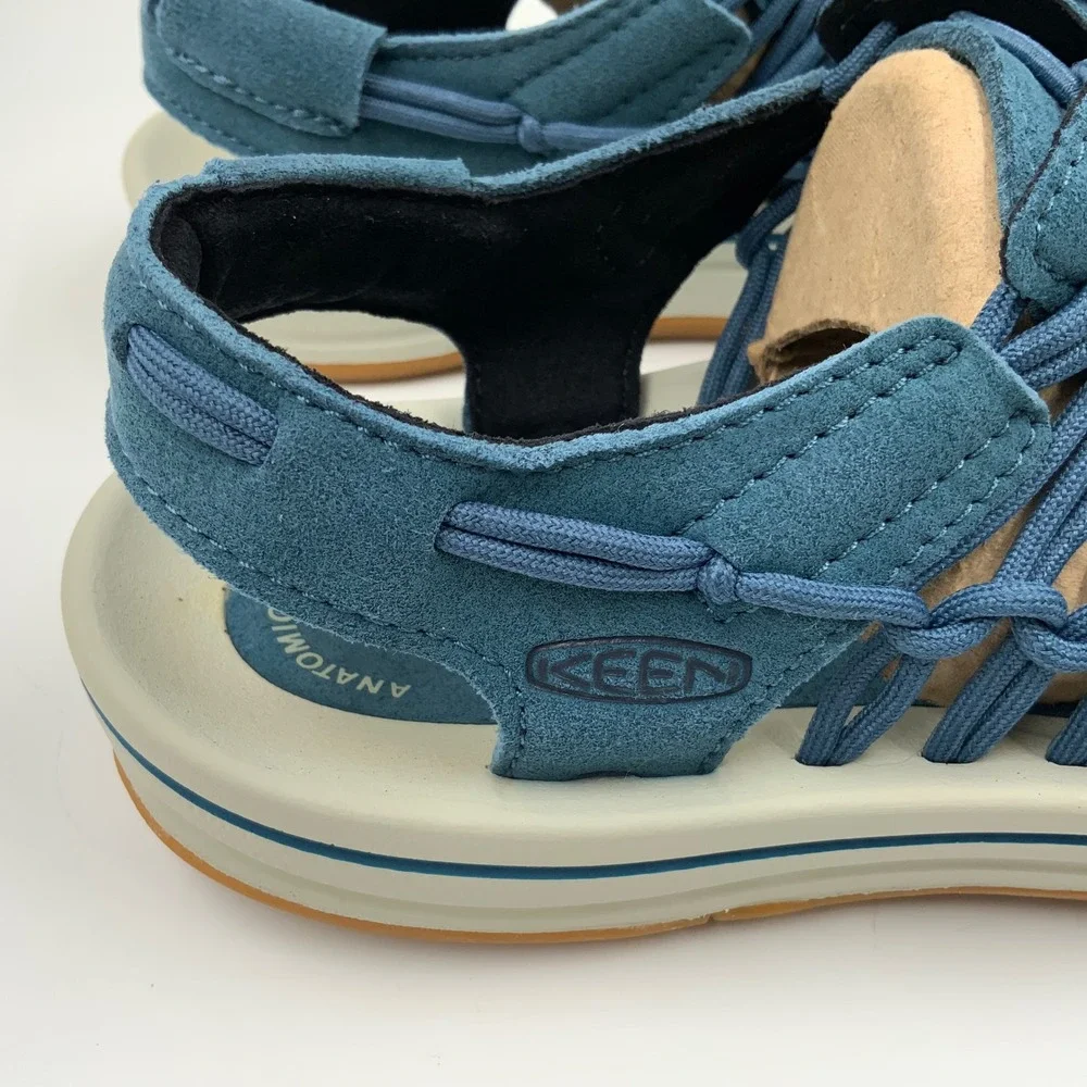Keen Uneek Blue Woven Cord Sandals Men 8 Womens 9.5 Outdoor Hybrid Shoes 1026874